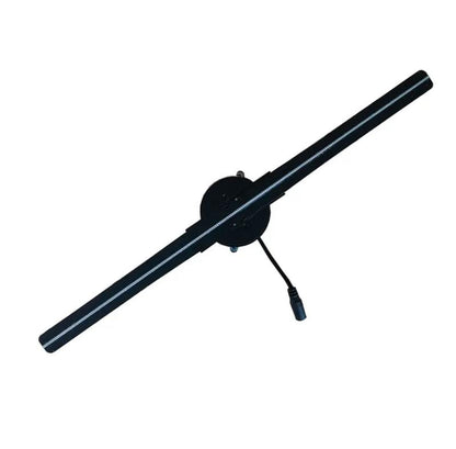 3D Hologram Display Fan - Two Blades, 42Cm, User-Friendly Mobile App Control, Compact Design, Elegant Aluminum Construction, LED Lights - Aesthetic