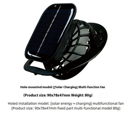 Outdoor Solar Rechargeable Wide Brim Fan Hat